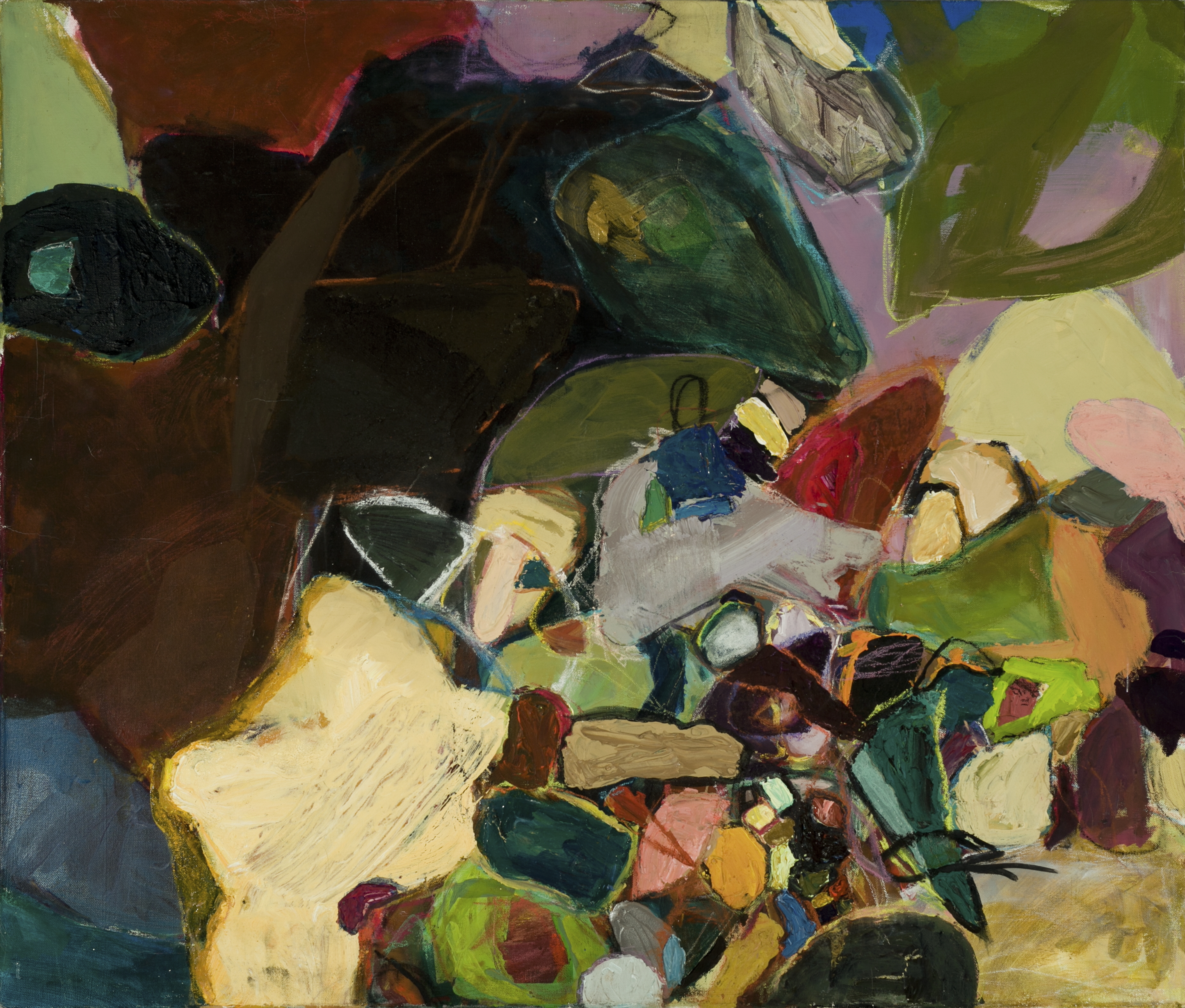 Abstract painting by Jamie Davis, Beginnings